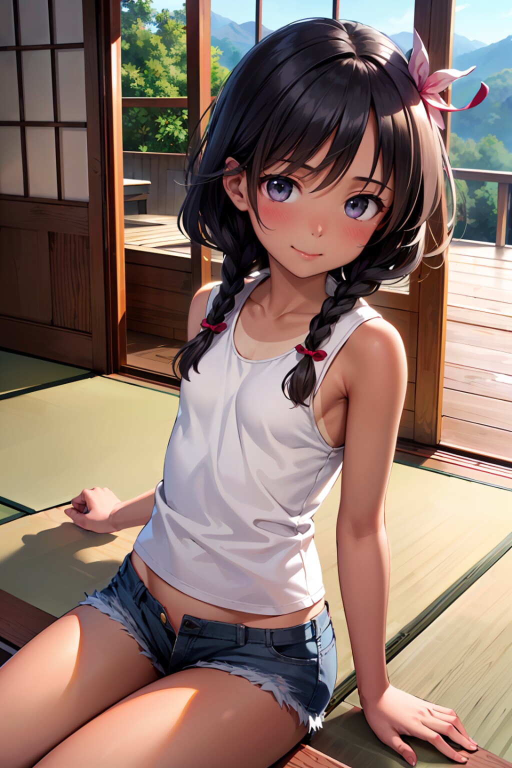 夕涼み（４枚）