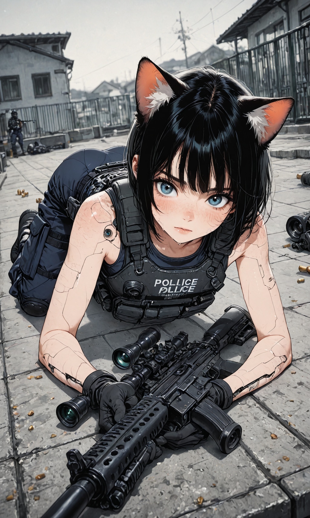 猫耳ミミちゃん、警視庁特殊部隊に入隊する