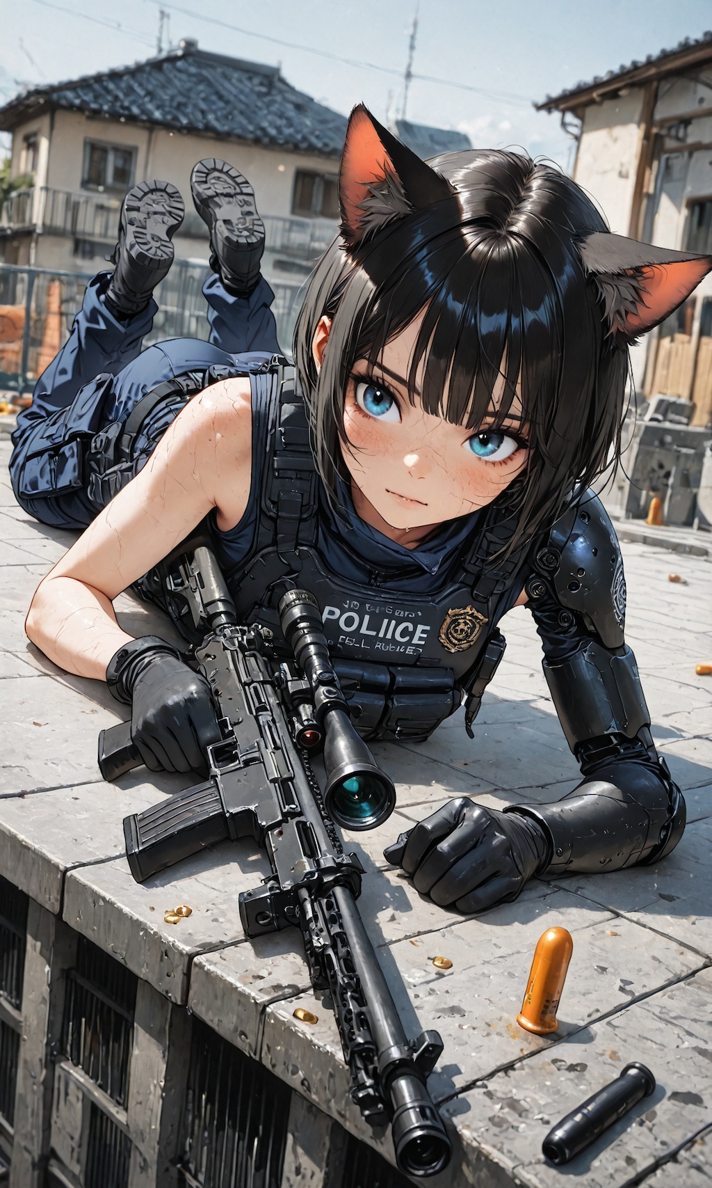 猫耳ミミちゃん、警視庁特殊部隊に入隊する