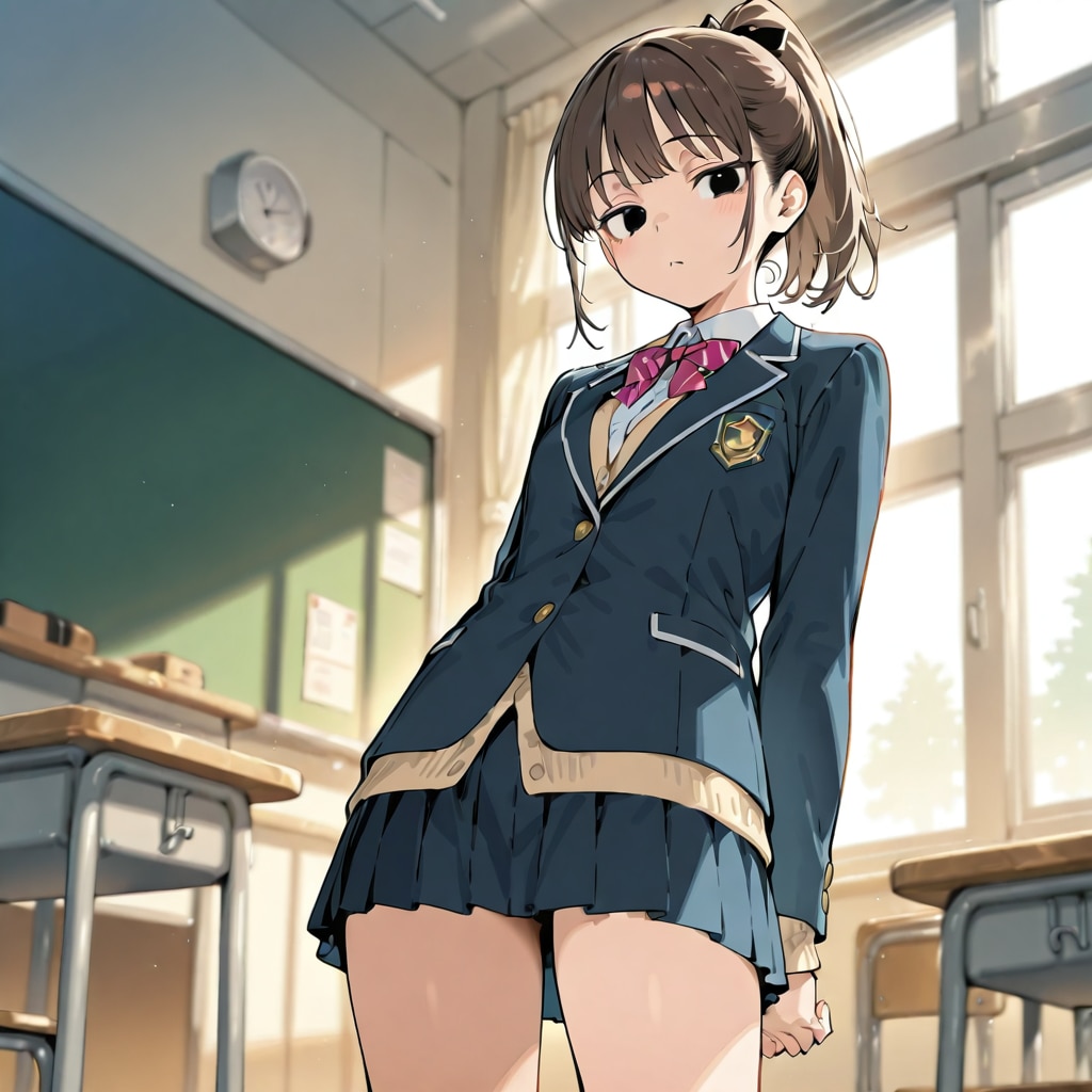 後ろ目の姿勢 | の人気AIイラスト・グラビア