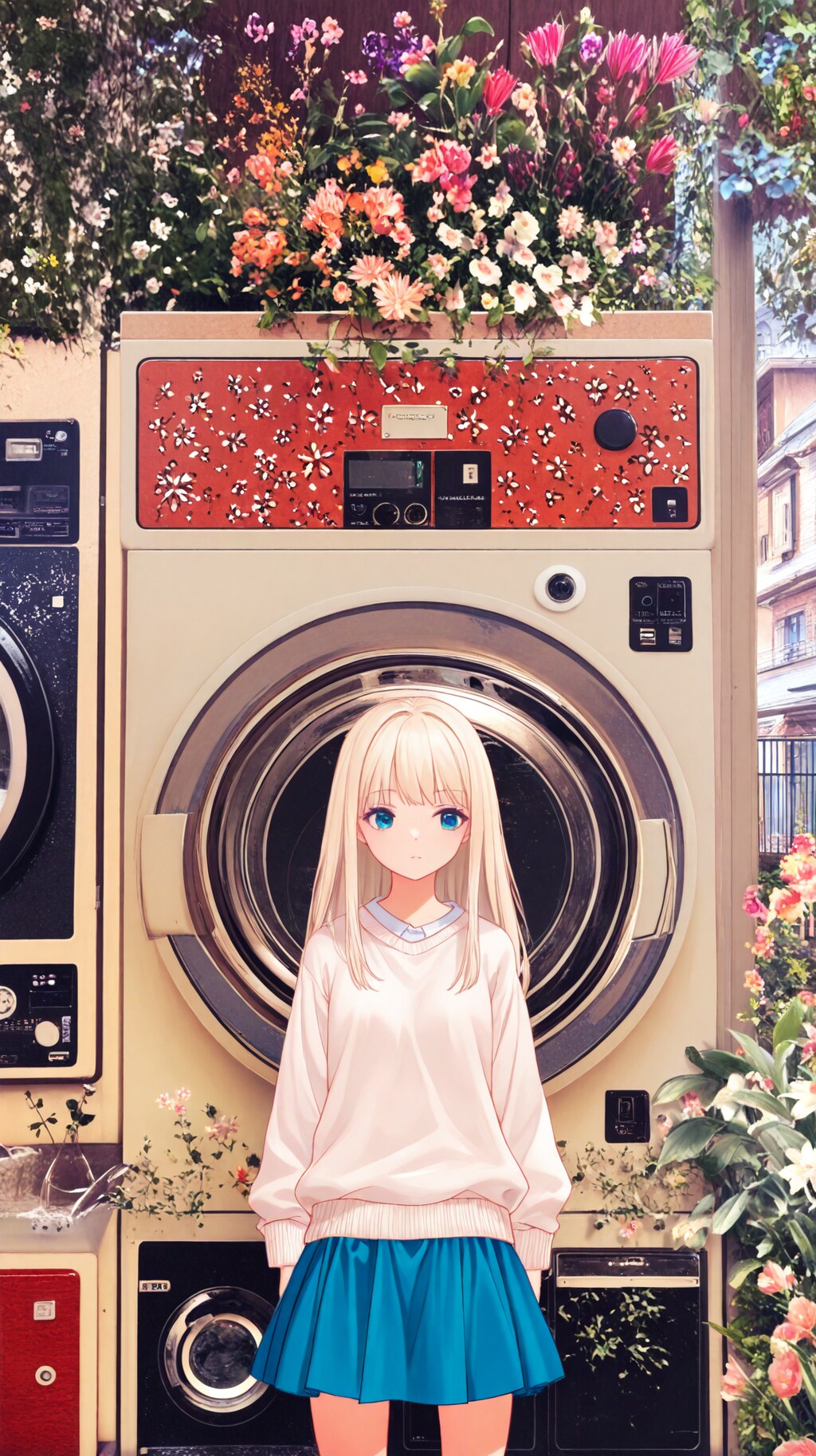 天気が悪いのでコインランドリー