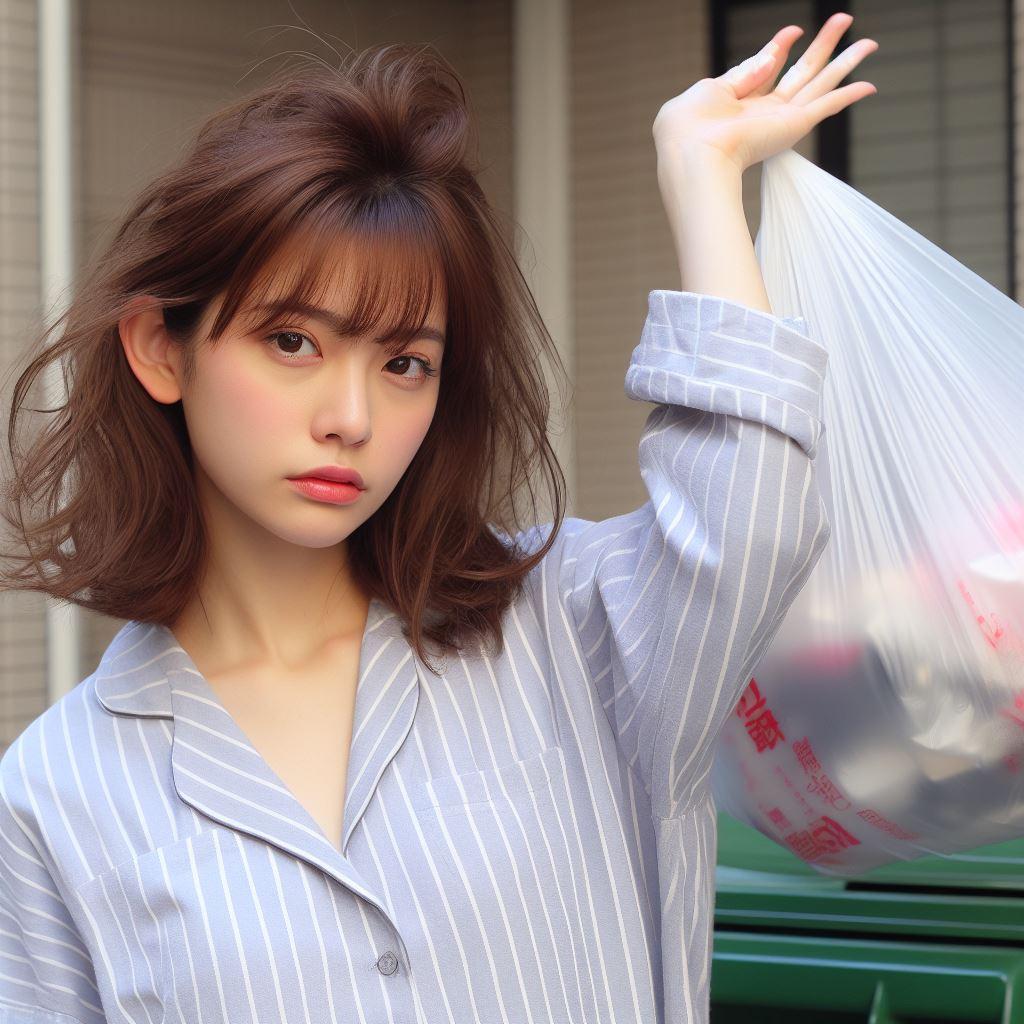 パジャマのまま