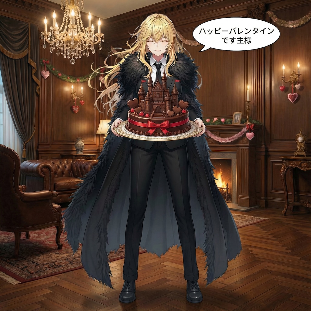 エリザベスからのバレンタインケーキ