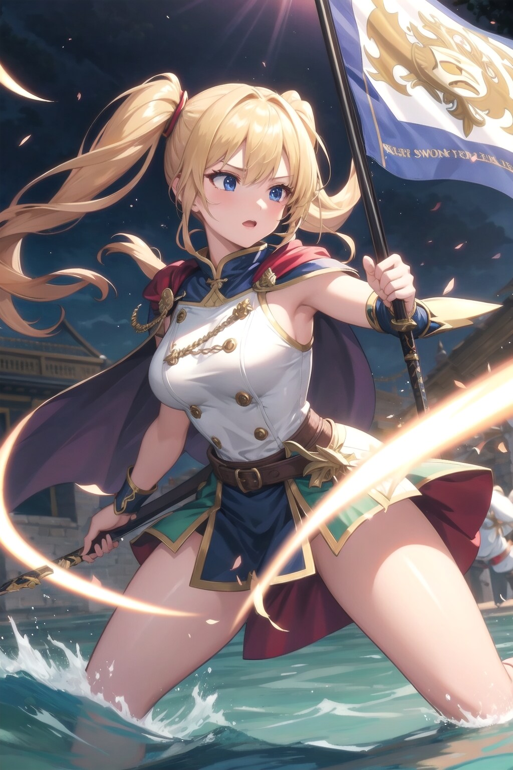 女騎士(旗持ち)