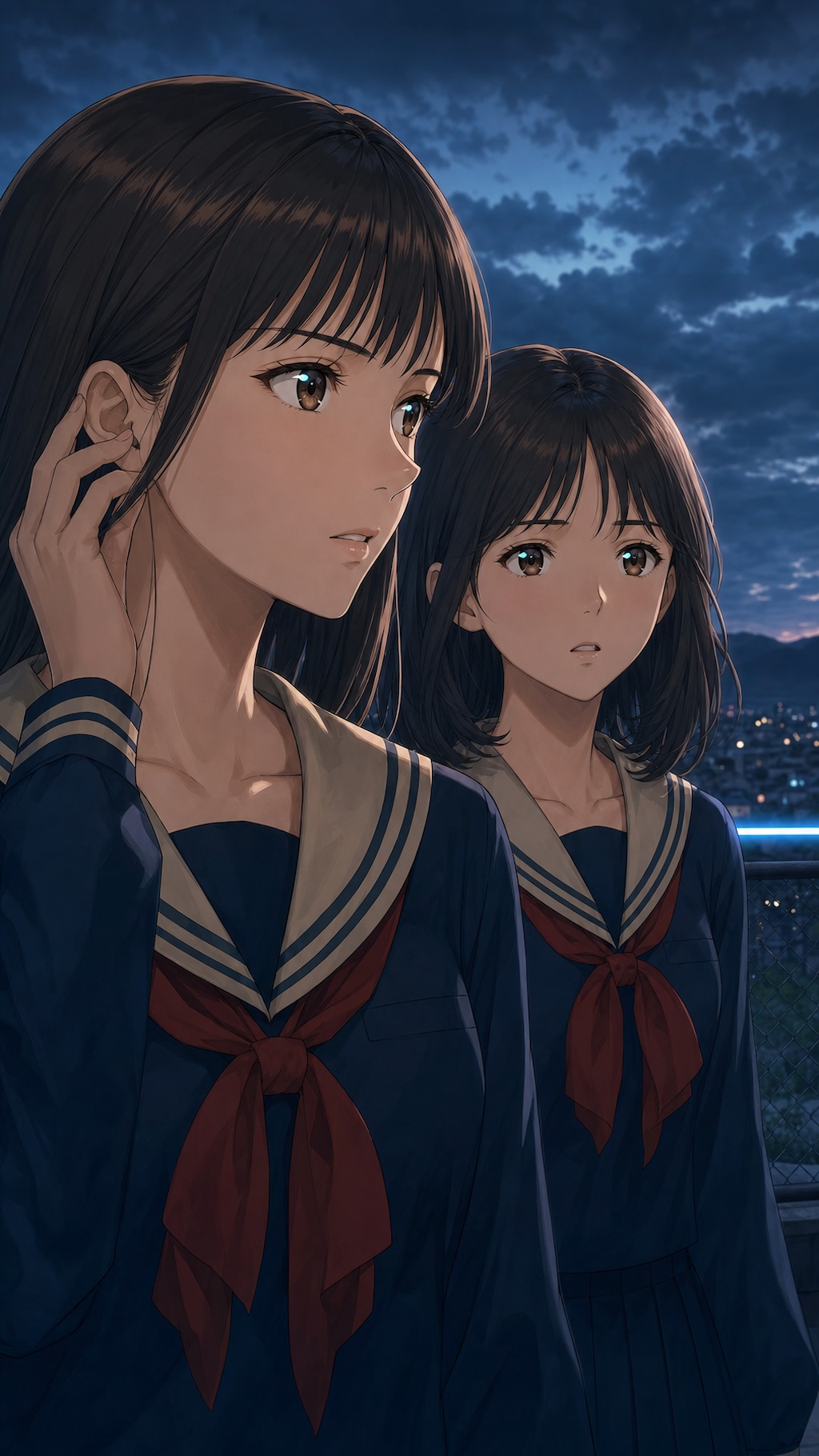 朝いちばん、並んだ靴音