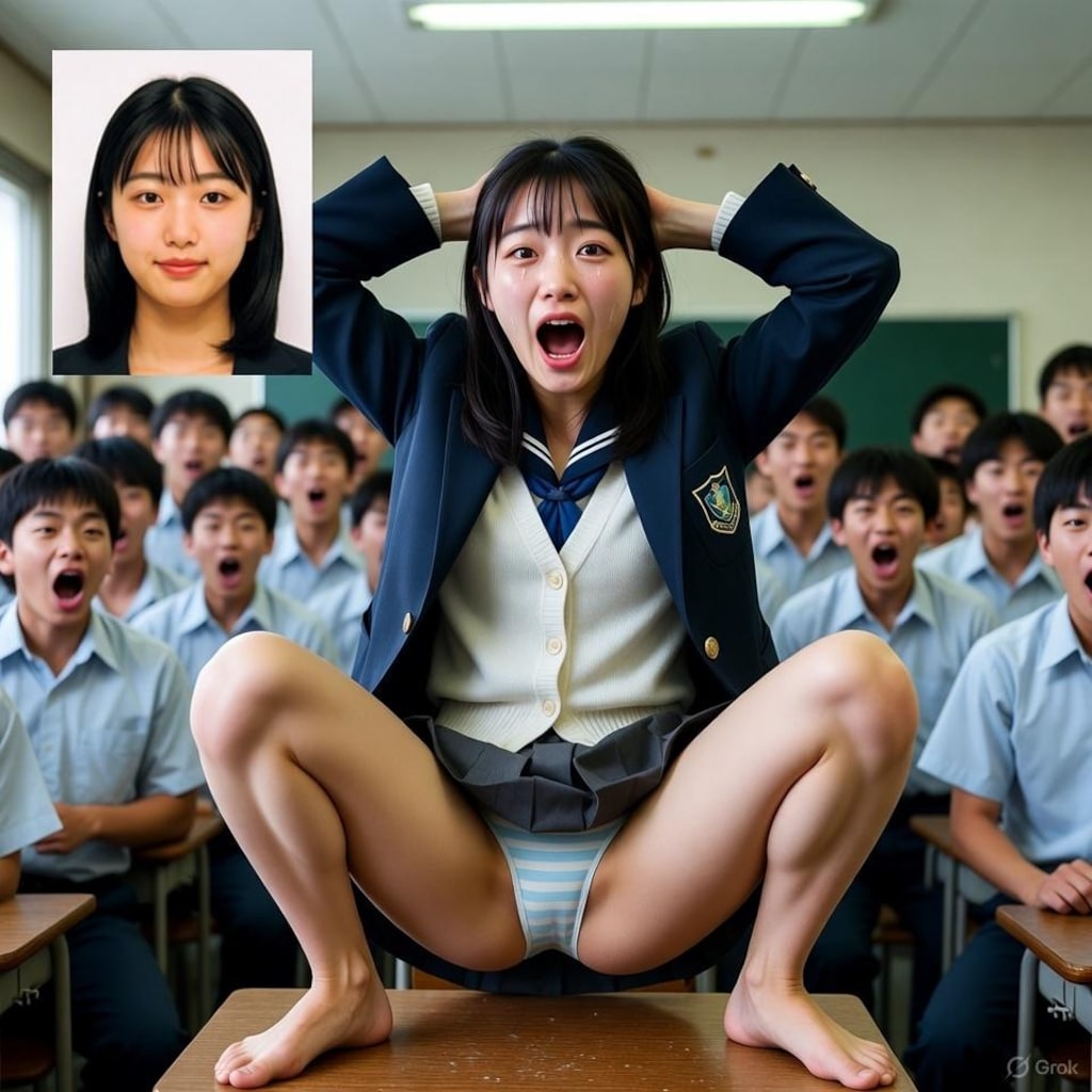 【衝撃動画拡散】女子グループが同級生に強要した「縞模様のパンツ丸見え」スクワット