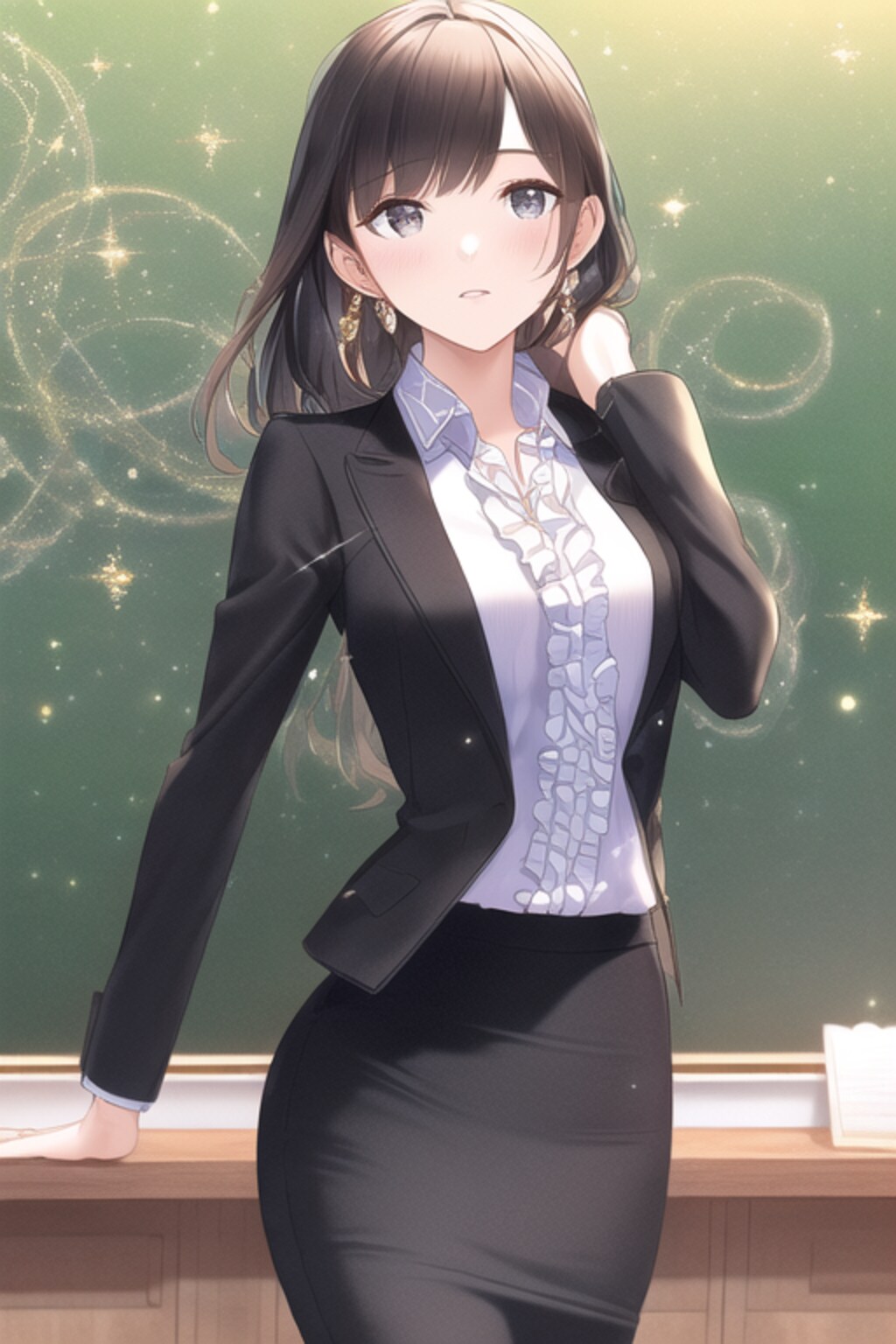 028：女教師＋アイドル衣装