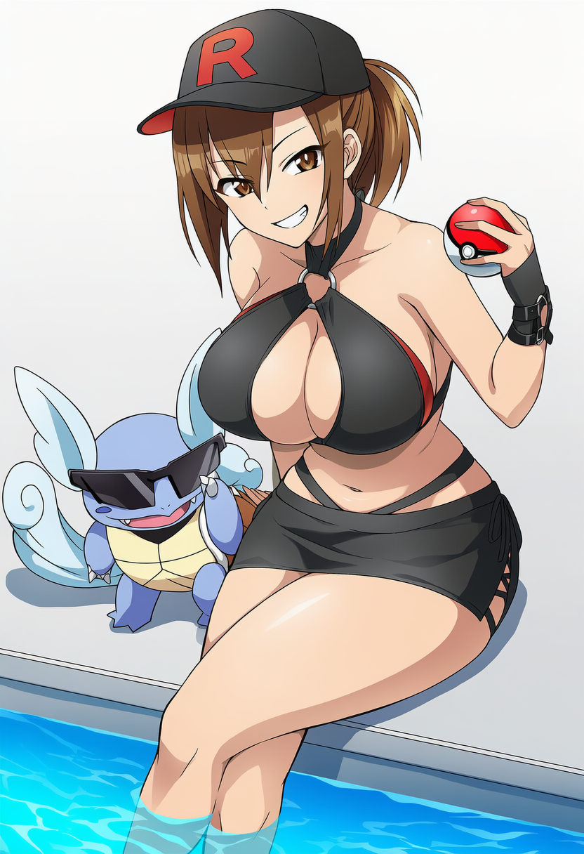 団員の水着お姉さん
