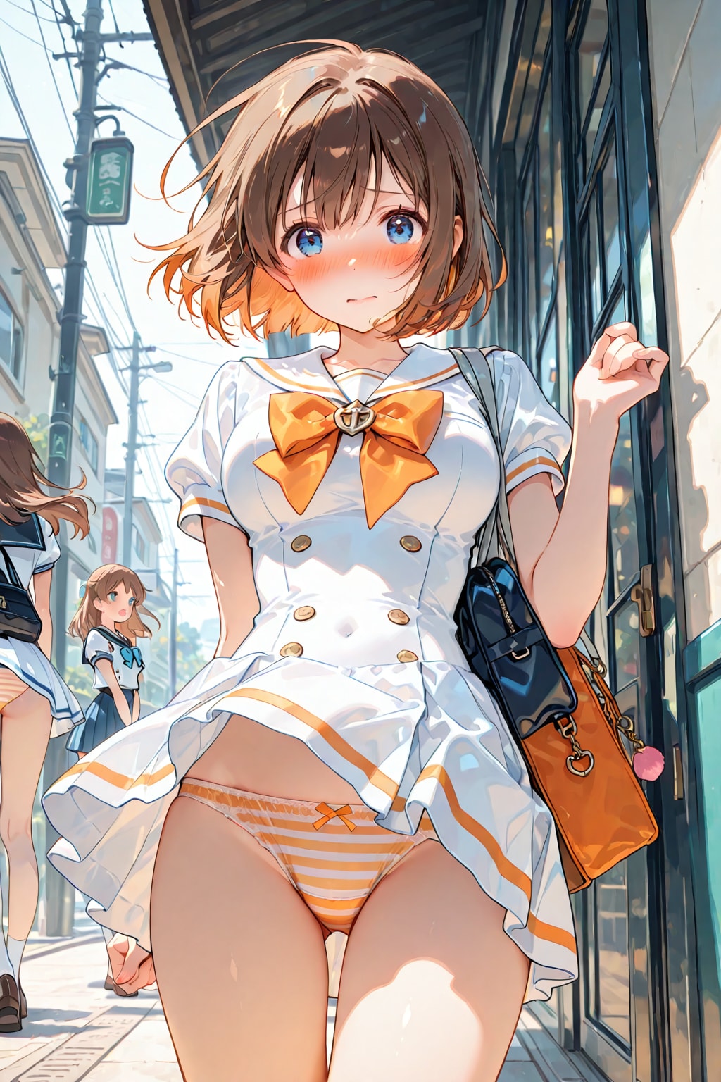 オレンジなパンチラ