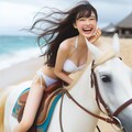 ビキニ女子 乗馬編 9枚目