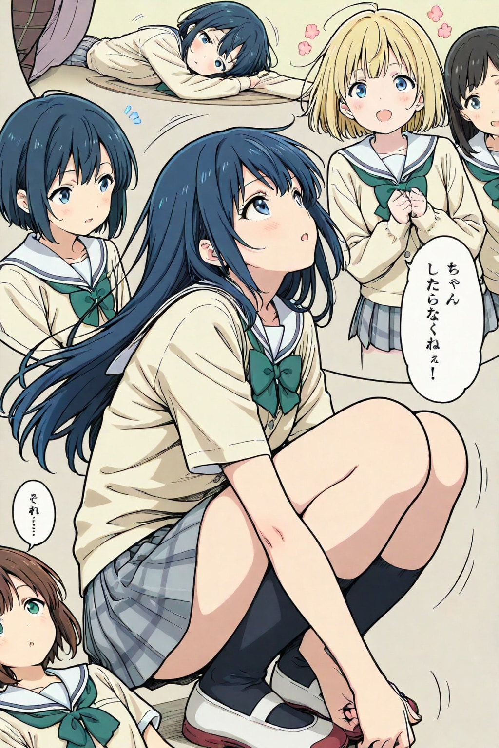 無駄話(学校の日常) | の人気AIイラスト・グラビア