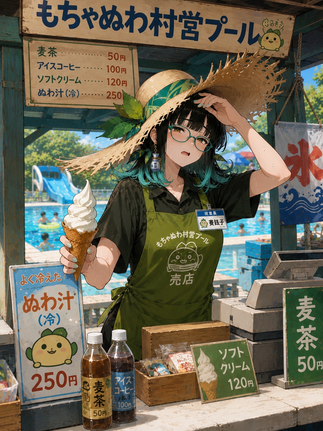 村営プール売店
