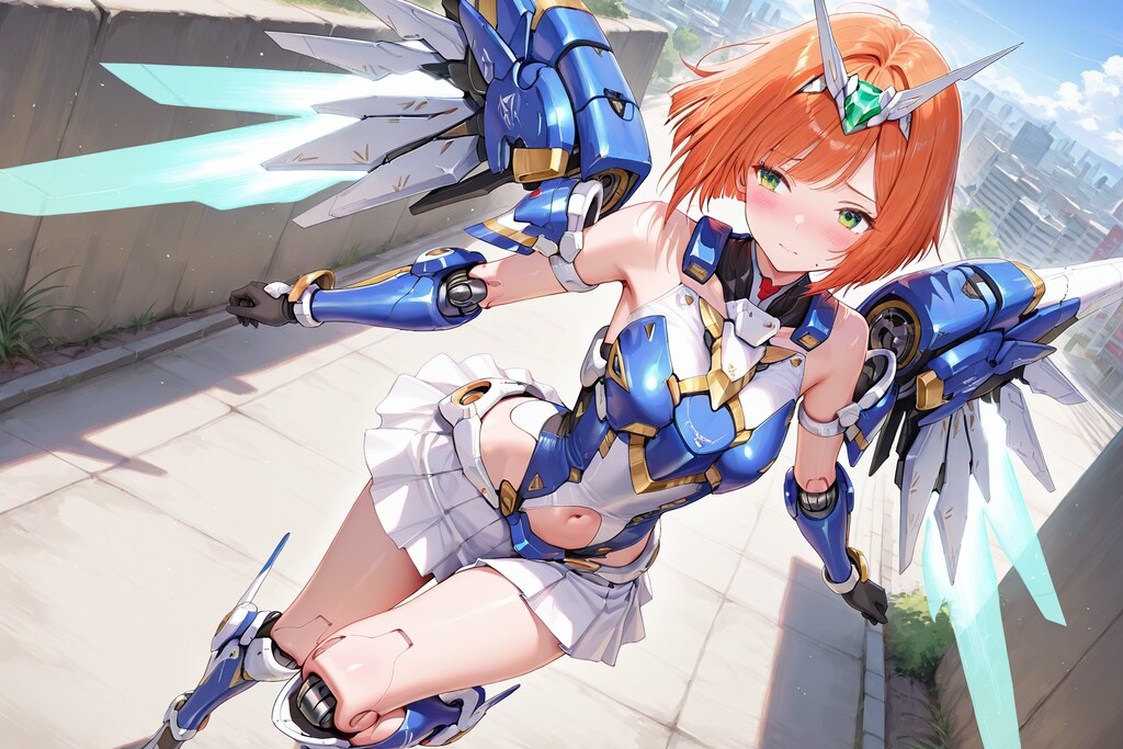 メカ娘の市街地戦①