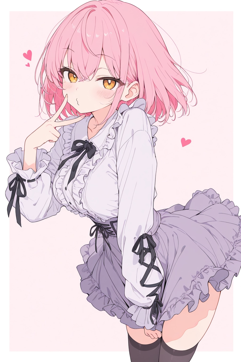 地雷系ブラウス