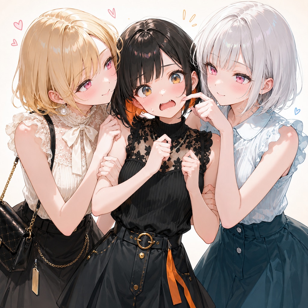百合に挟まる