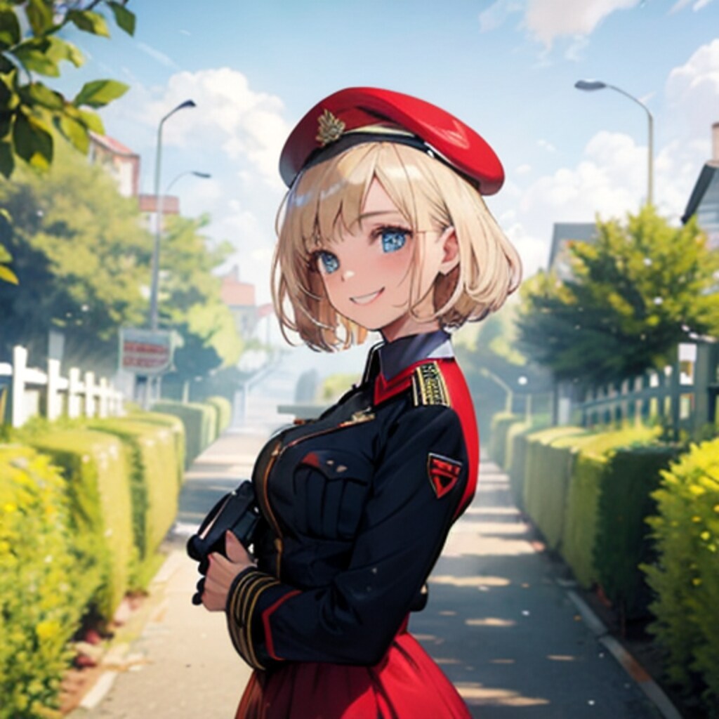 近衛兵のお姉さん