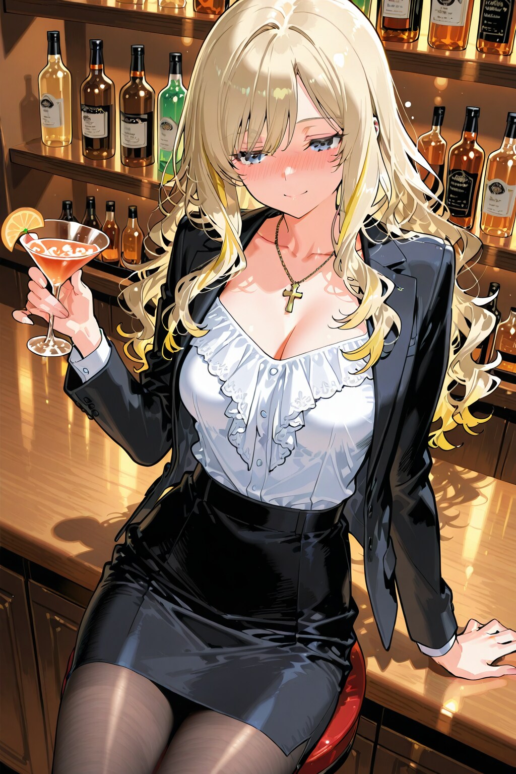 仕事帰りのラベリアさん