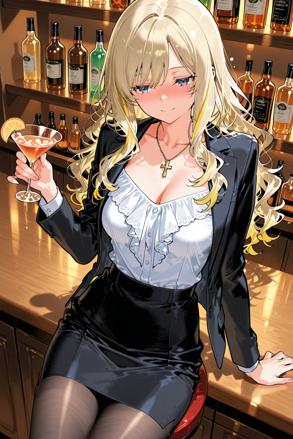 仕事帰りのラベリアさん