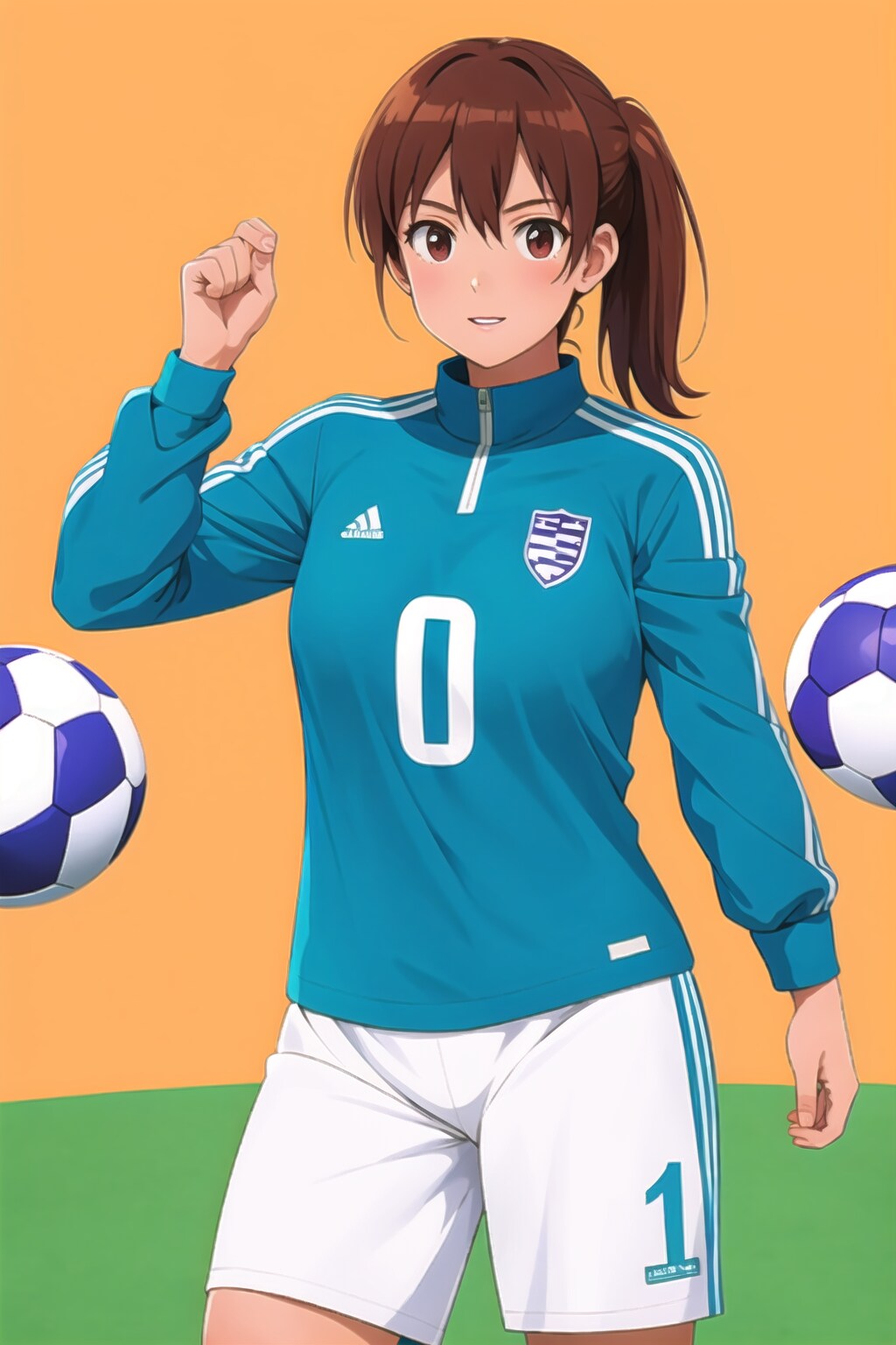 サッカー選手の女性