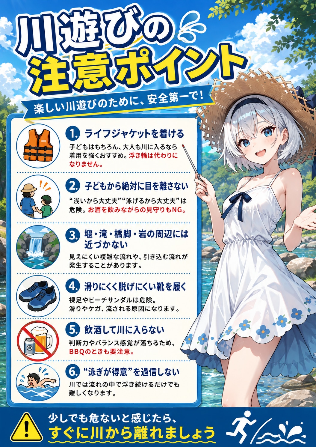 川遊びの注意ポイント💦