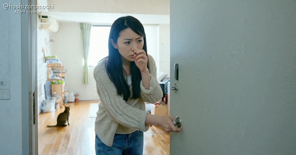 におい…？ 部屋で何かあった😱