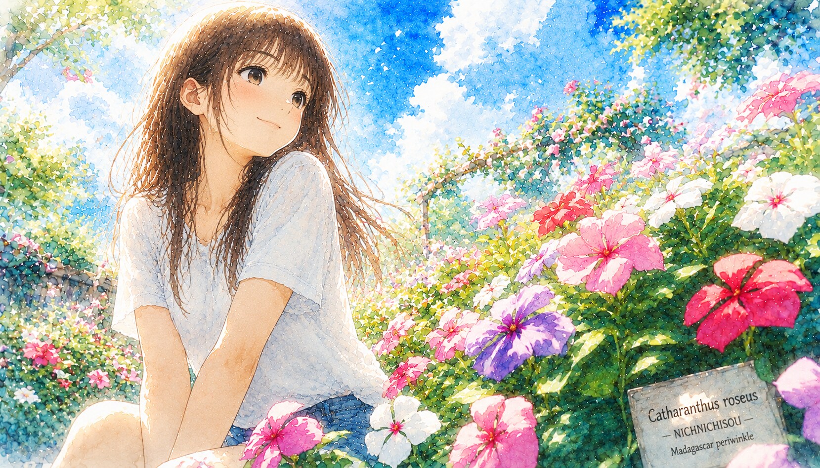 誕生花　0730 ニチニチソウ