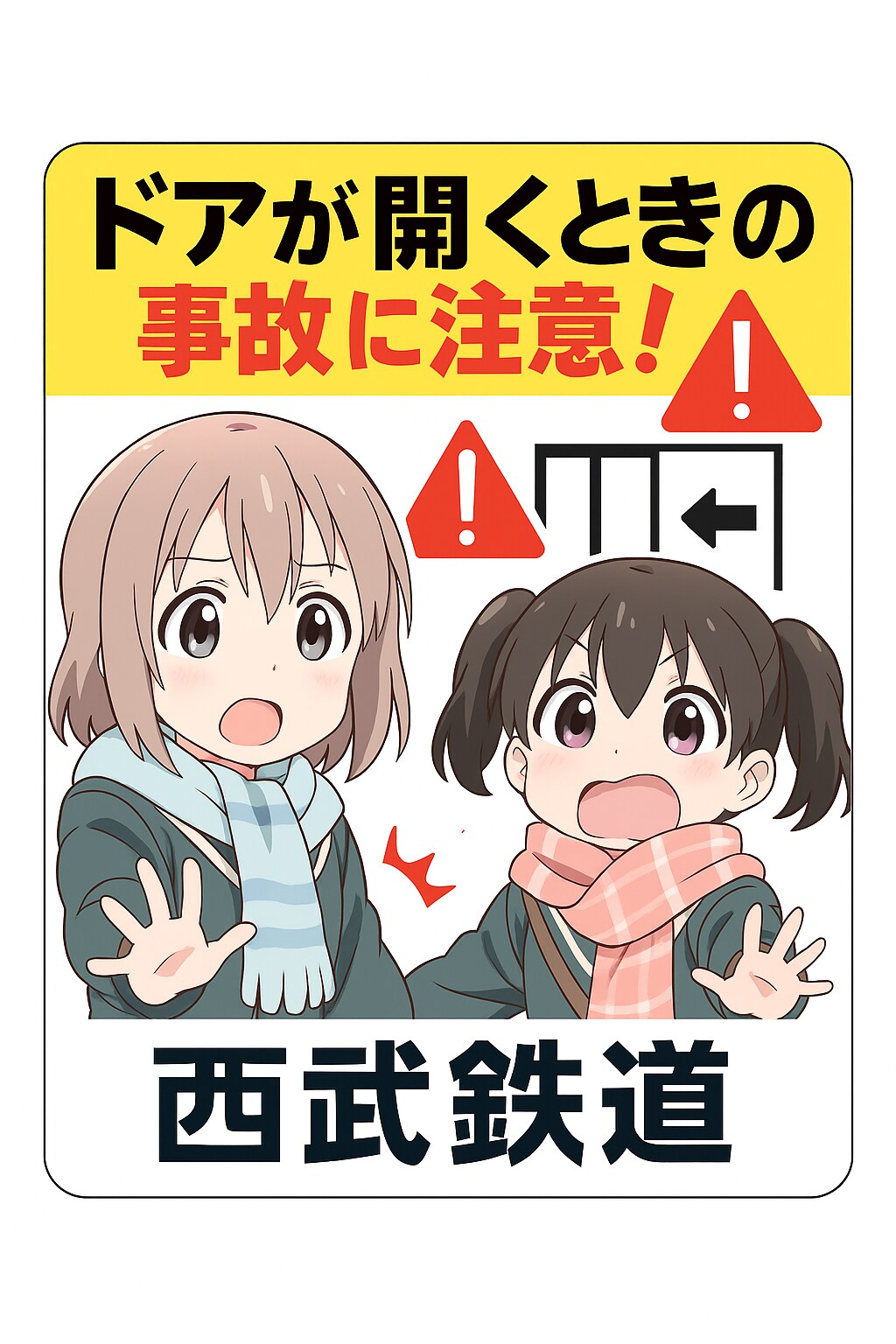 開くドアに気を付けてね！ | の人気AIイラスト・グラビア