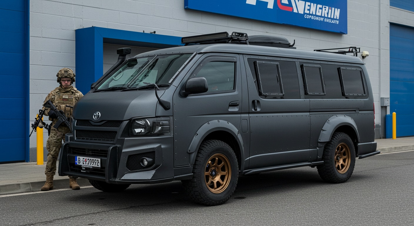 ハイエース現金輸送車 | の人気AIイラスト・グラビア