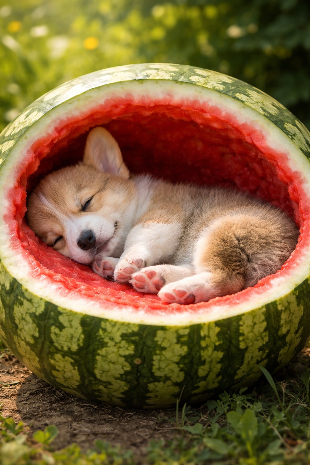 【仔犬】中で眠る | の人気AIイラスト・グラビア