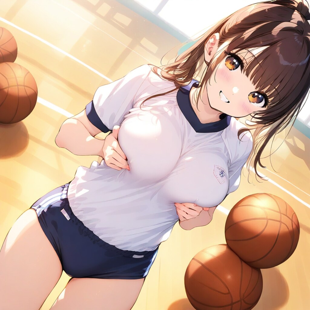 寄せてあげる体操服ガール