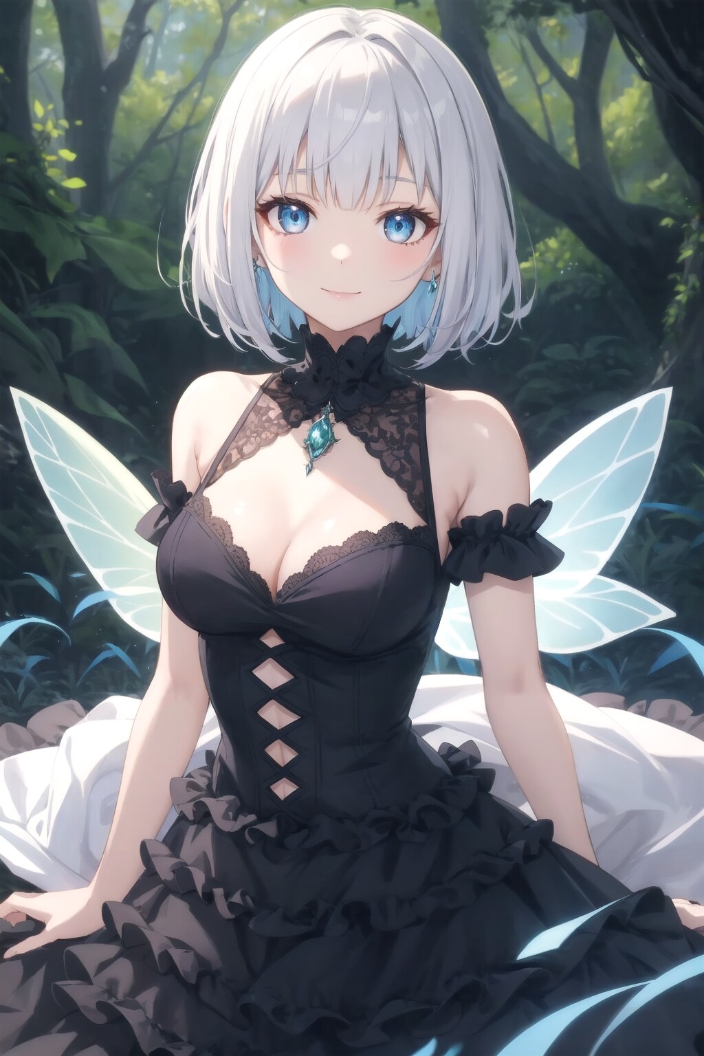 森に溶けるまなざし | の人気AIイラスト・グラビア