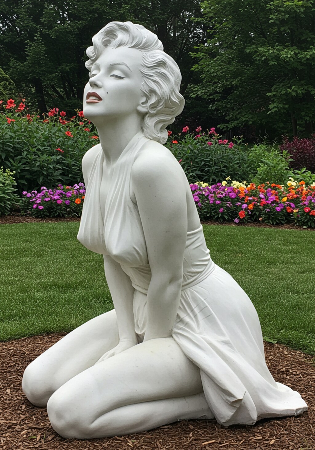 しゃがみマリリン像