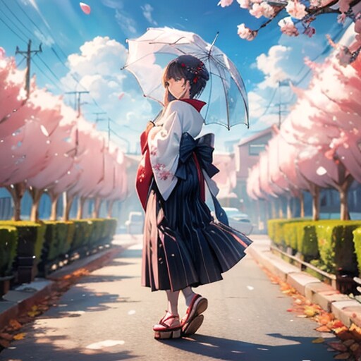 春の散歩道 | の人気AIイラスト・グラビア