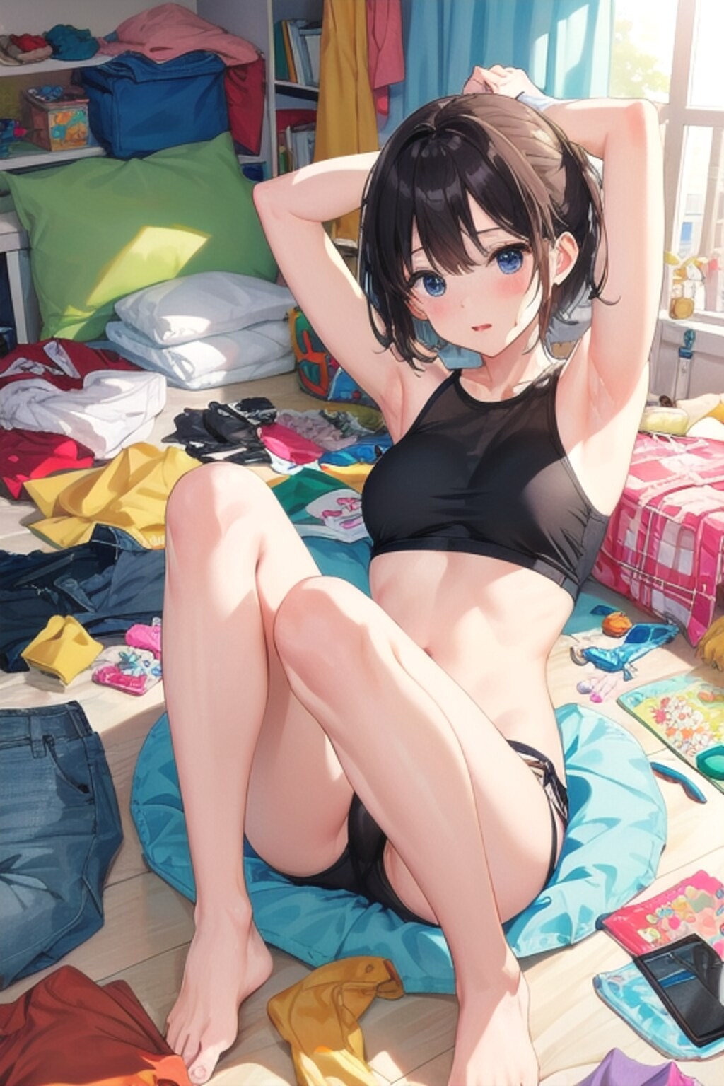 片付け面倒だー