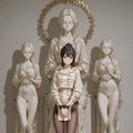 自分をモデルに石像を作る美女(の呪文だけどちょっとチガウ) 2枚目