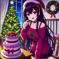 クリスマスケーキと、うちの子★その1(12枚) 8枚目