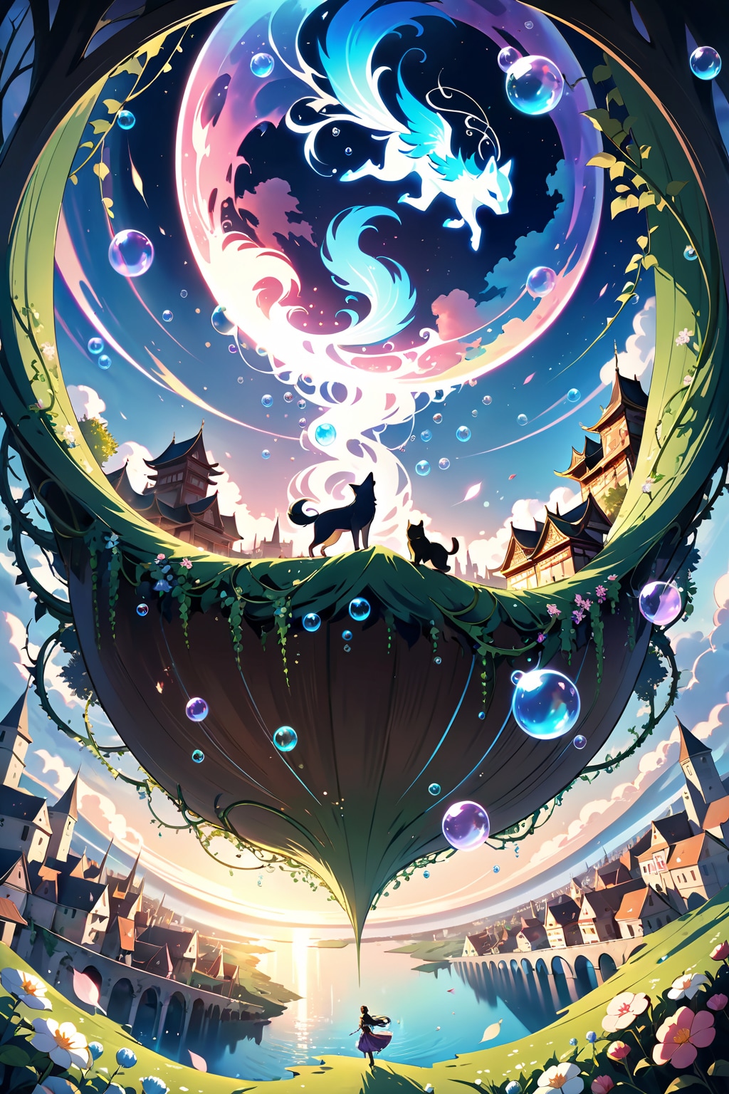 幻狼のいる浮遊島