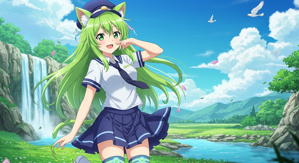 win7時代に生まれたキャラ　獣人少女