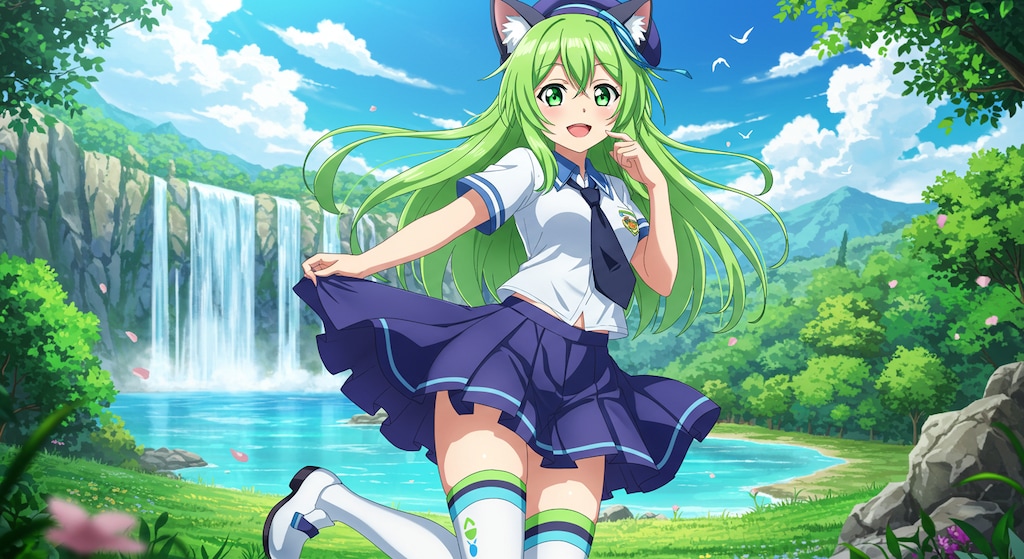 win7時代に生まれたキャラ　獣人少女