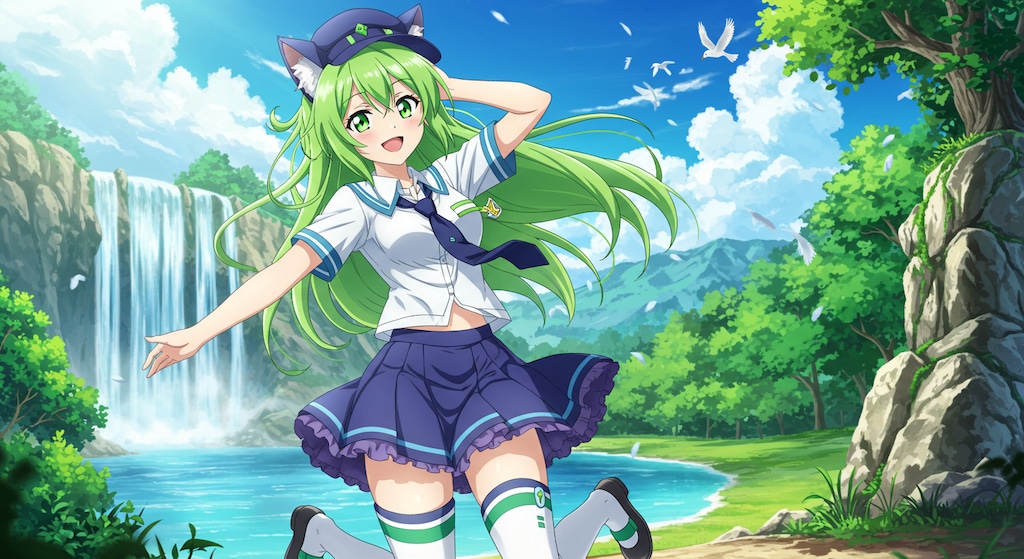 win7時代に生まれたキャラ　獣人少女