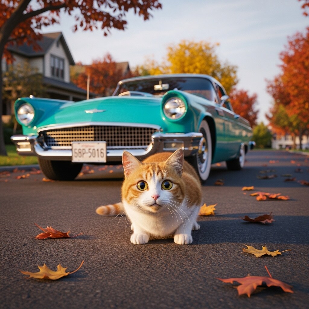 Was it a car or a cat I saw?