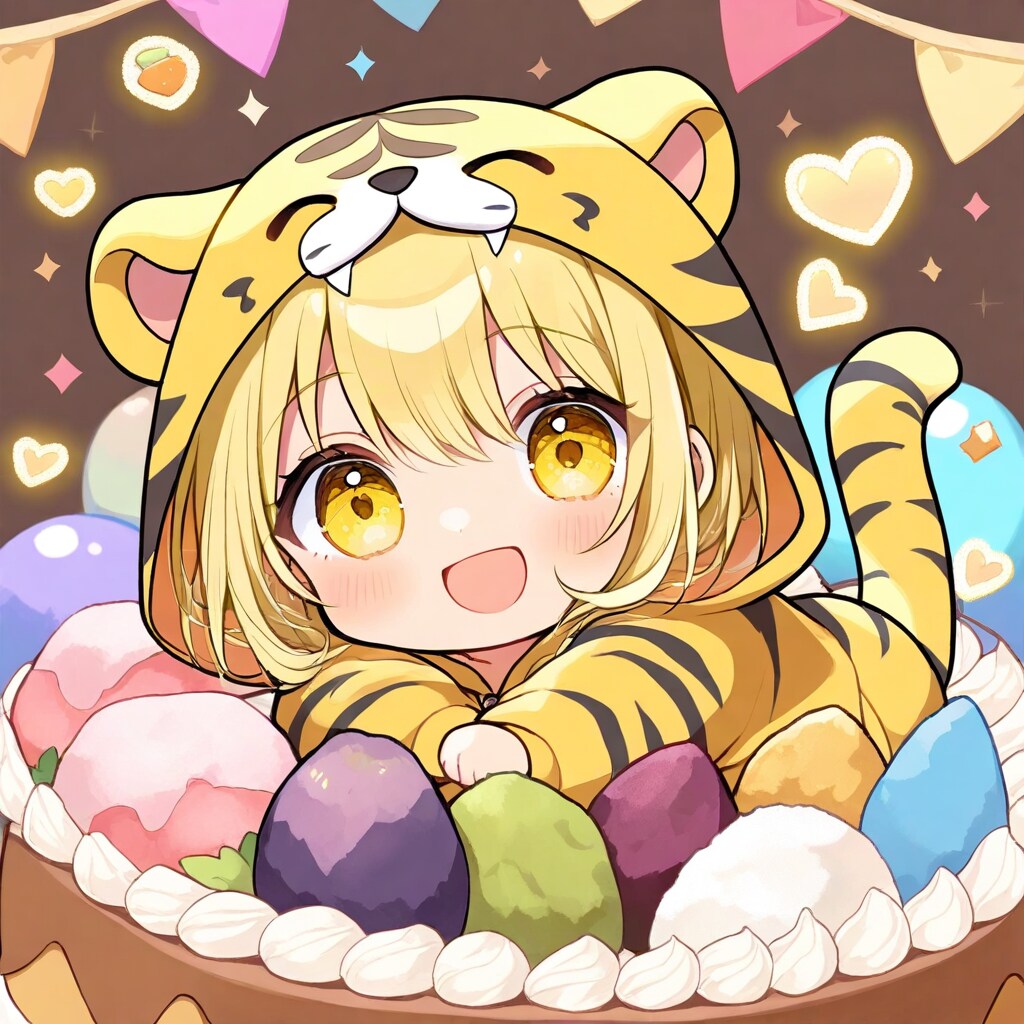 焼き芋と虎娘ちゃん