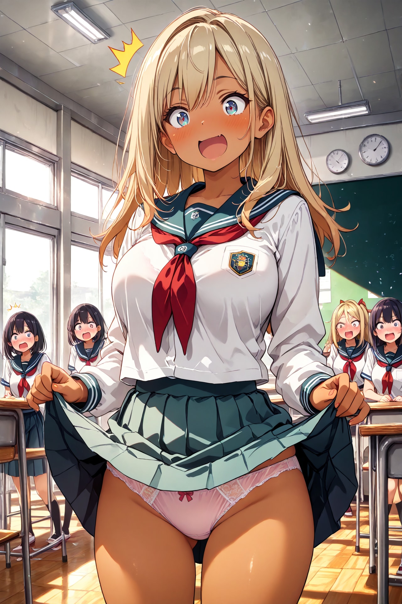 ギャル子さんが罰ゲームでパンツ見せる会(1)