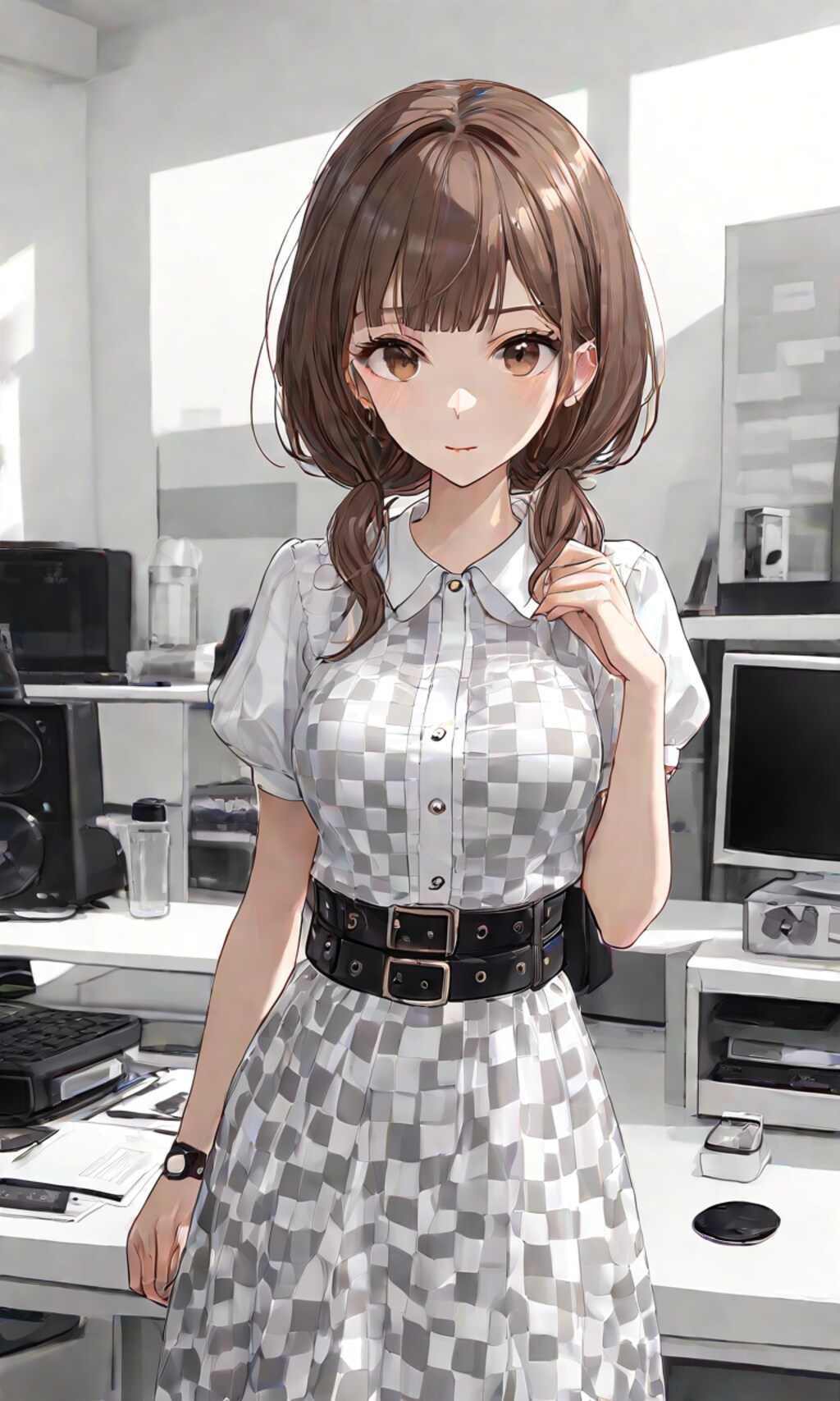 チェック柄のあの娘