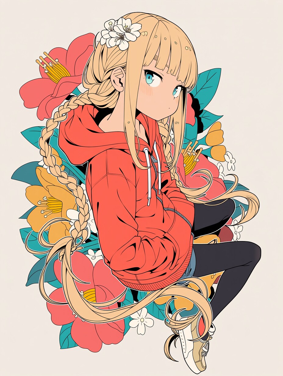 花と少女。 | の人気AIイラスト・グラビア