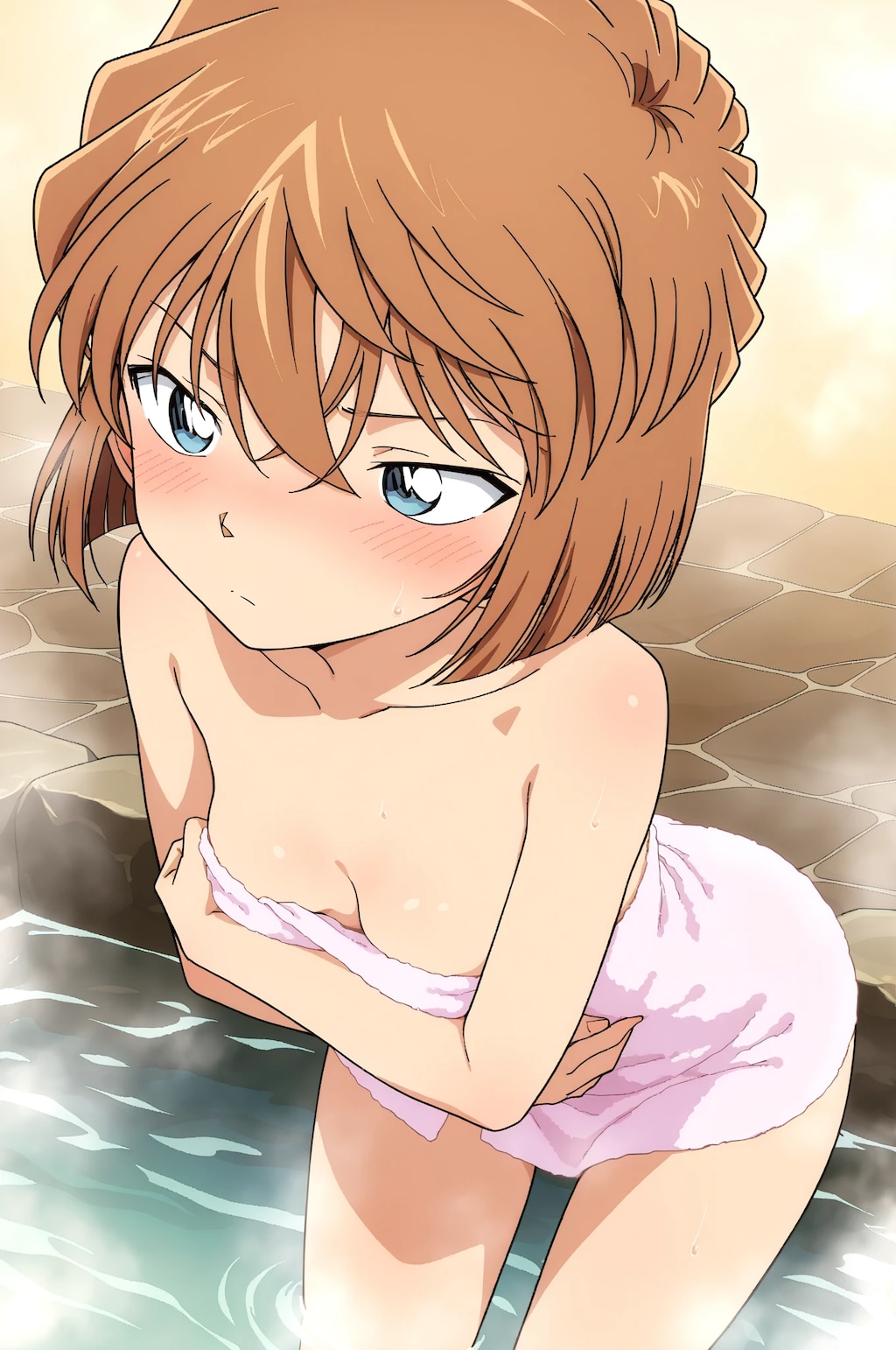 入浴中の灰原さん