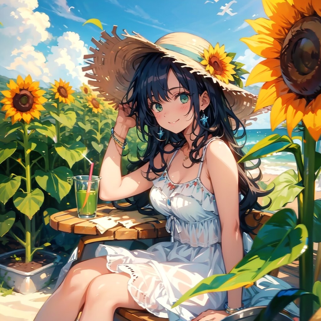 向日葵と少女２