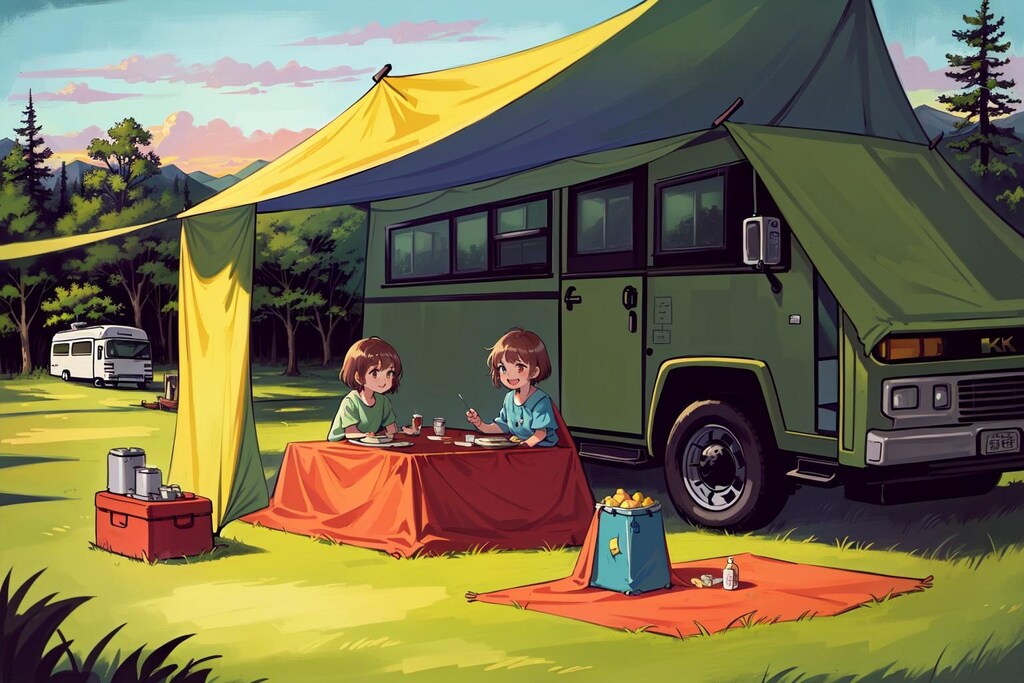 キャンピングバス