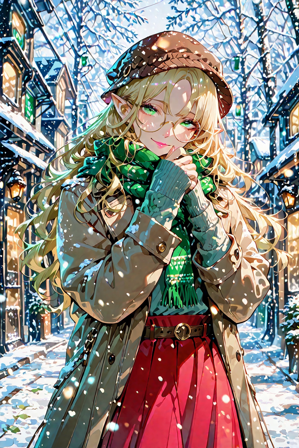 うちの子の冬ファッション 2025　うちのエルフさん