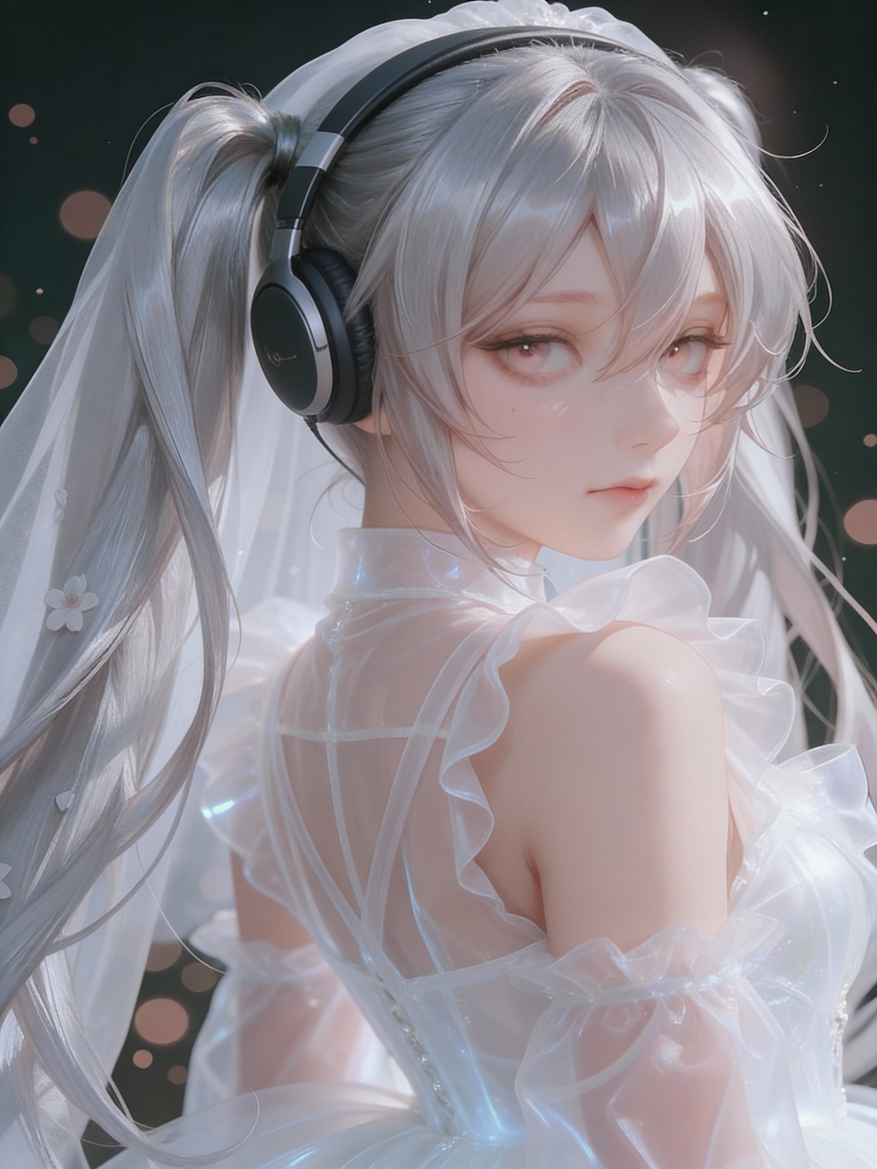 「　あとで　きかせて　あ　げ　る　♡ ✨　わたしの　こえで　」 | の人気AIイラスト・グラビア